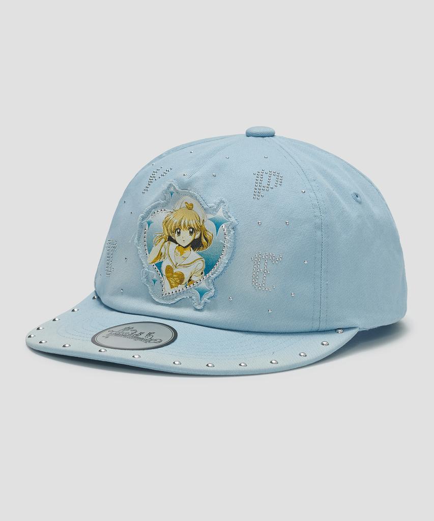 Taibseobiseu Girl Hotfix Washed Cap [Blue]