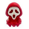 Compact Skull Model for Collection Halloween Ghost Statue, Cartoon Skeleton Sculpture, 3D Printed Textures Novelty Gift Horror Fans Ornament
