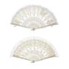 Multifunctional Lace Folding Fan Durable Plastic Frame Costume Party Wedding Decoration Accessory