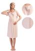 Women's Nursing Shirt XXL Vienetta Cotton Short Sleeve Lace
