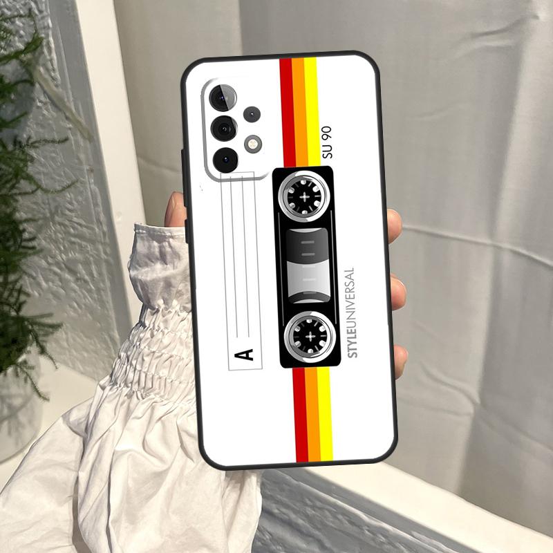 Retro etui na kasetę VHS dla Samsung Galaxy A16 A36 A56 A06 A13 A53 A33 A23 A55 A35 A17 A54 A34 A14 A52 A32 A15