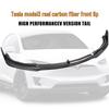 Tesla Model 3 Front Lip Spoiler, Real Carbon Fiber, Anti-Collision.