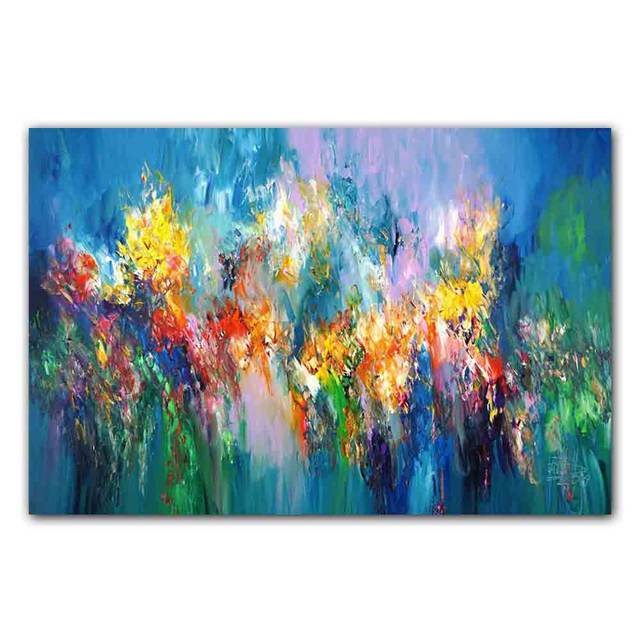 New Nordic Abstract Art Canvas Painting Aesthetic Color Graffiti Poster Office Wall Painting Living Room Home Decoration Mural No Frame