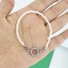 Imitation Pearl Necklace Bracelet Women Choker Stainless Steel Spring Clasp Chain Basic DIY Gold Silver Buckle Waterproof