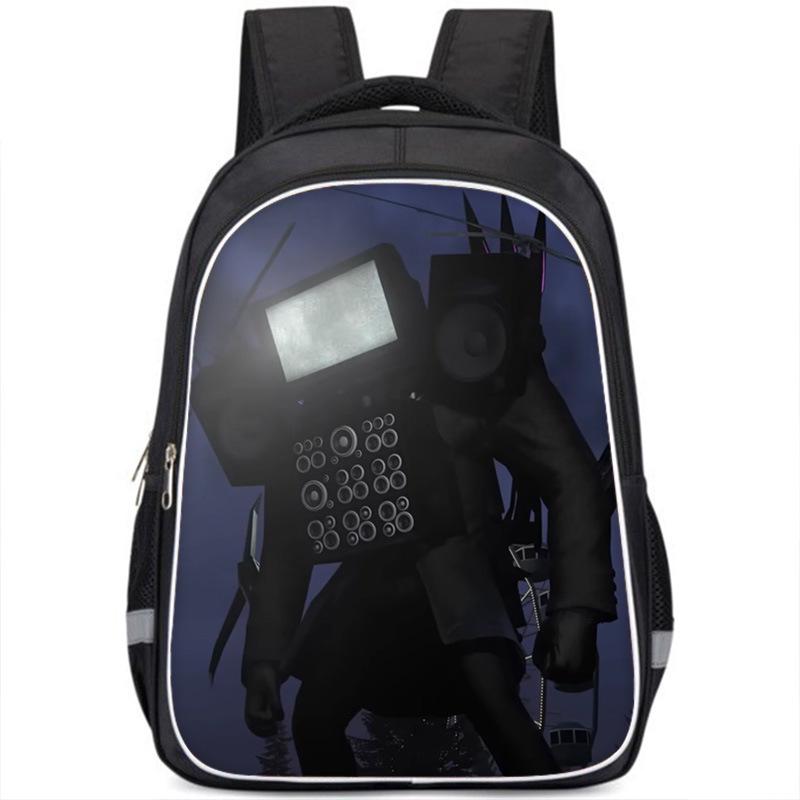 Skibiditoilet Titan Cameraman TV Man Anime Dessin Animé Sac à Dos