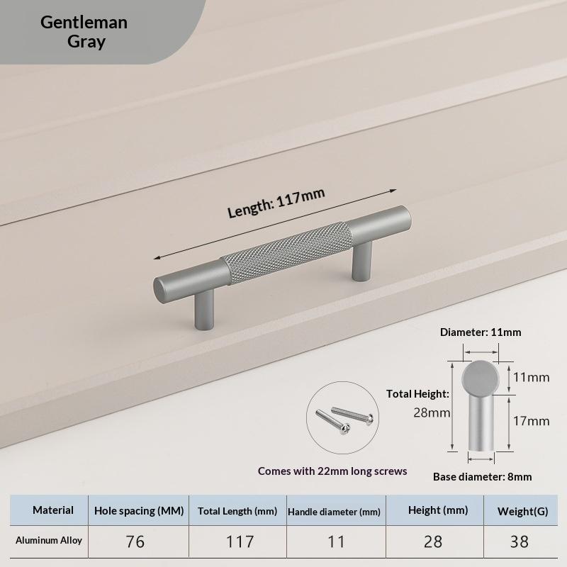 Nordic Wardrobe Handles–Gold Copper & Black Drawer Knobs Extended American-Style Aluminum Alloy Cabinet Pulls Furniture Hardware