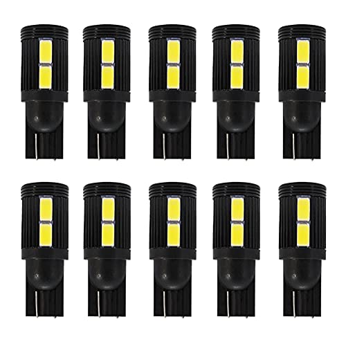 

X-STYLE T10 Светодиодная лампа для салона автомобиля, белая, 10SMD, высокая яркость, клиновидная лампа, лампа для салона автомобиля, светодиодная лампа 5630, габаритный фонарь, подсветка номерного знака, комплект светодиодных ламп