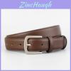 Leather Womens Belt With Metal Pin Buckle For Casual And Office Wear