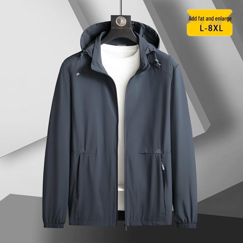 Men's Plus Size Summer Ice Silk Sun Protection Jacket