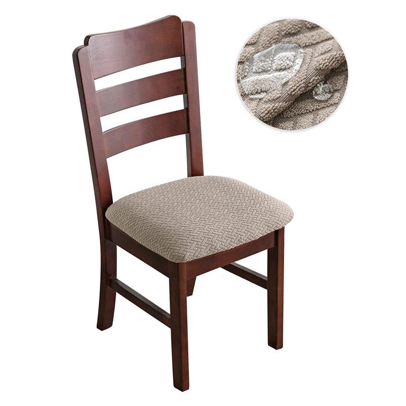 Real Waterproof Chair Cover Stretch Dining Room Seat Covers Chair Cheap Washable Jacquard Chair Covers For Home Hotel Kitchen