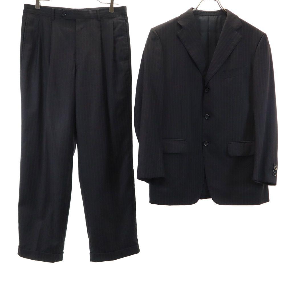 

Костюм VISARUNO из шерсти в полоску, комплект 4-M, черный, мужской, б/у