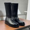 But Knee Locomotive Boots Long Chelsea Boots Casual High-Top Martin Boots Men'S Zipper Thick-Soled Heightening Cigarette Boots