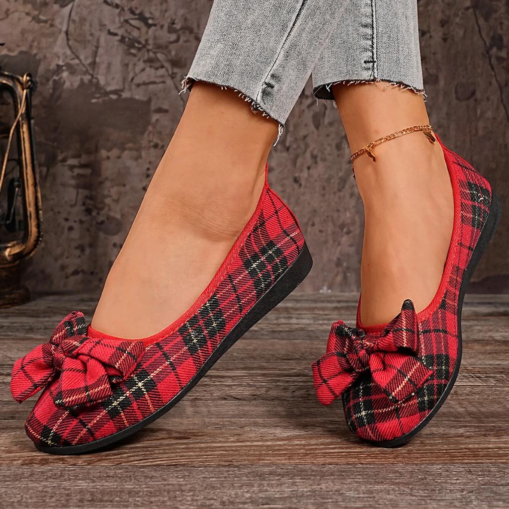 Women Flats Ballerinas Comfortable Loafers Ladies Classic Round Toe Bow Tie Flats Shoes Woman Outdoor Luxury Soft Sneakers Women