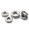 304 Stainless Steel Thin Hex Fine Thread Nuts Metric M4-M24