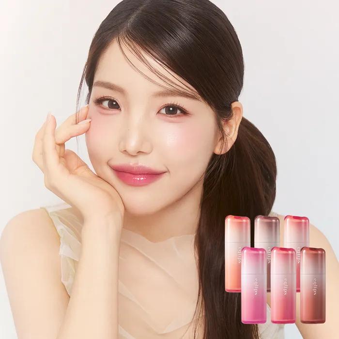 [2SET] Dew Glaze Tint (6 barev) (+ Balzám na rty a tváře jako dárek)