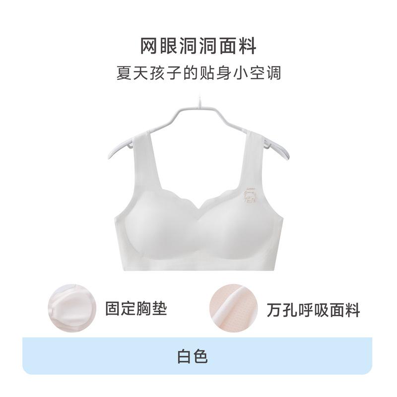 Development period student underwear girl seamless middle and high school student tube top breathable thin fixed vest girls bra