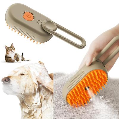Pet Dog Brush Cat Steam Comb Electric Steamy 3 In 1 Anti-splashing Pet Grooming Comb with Steam Spray Massage Hair Removal Comb