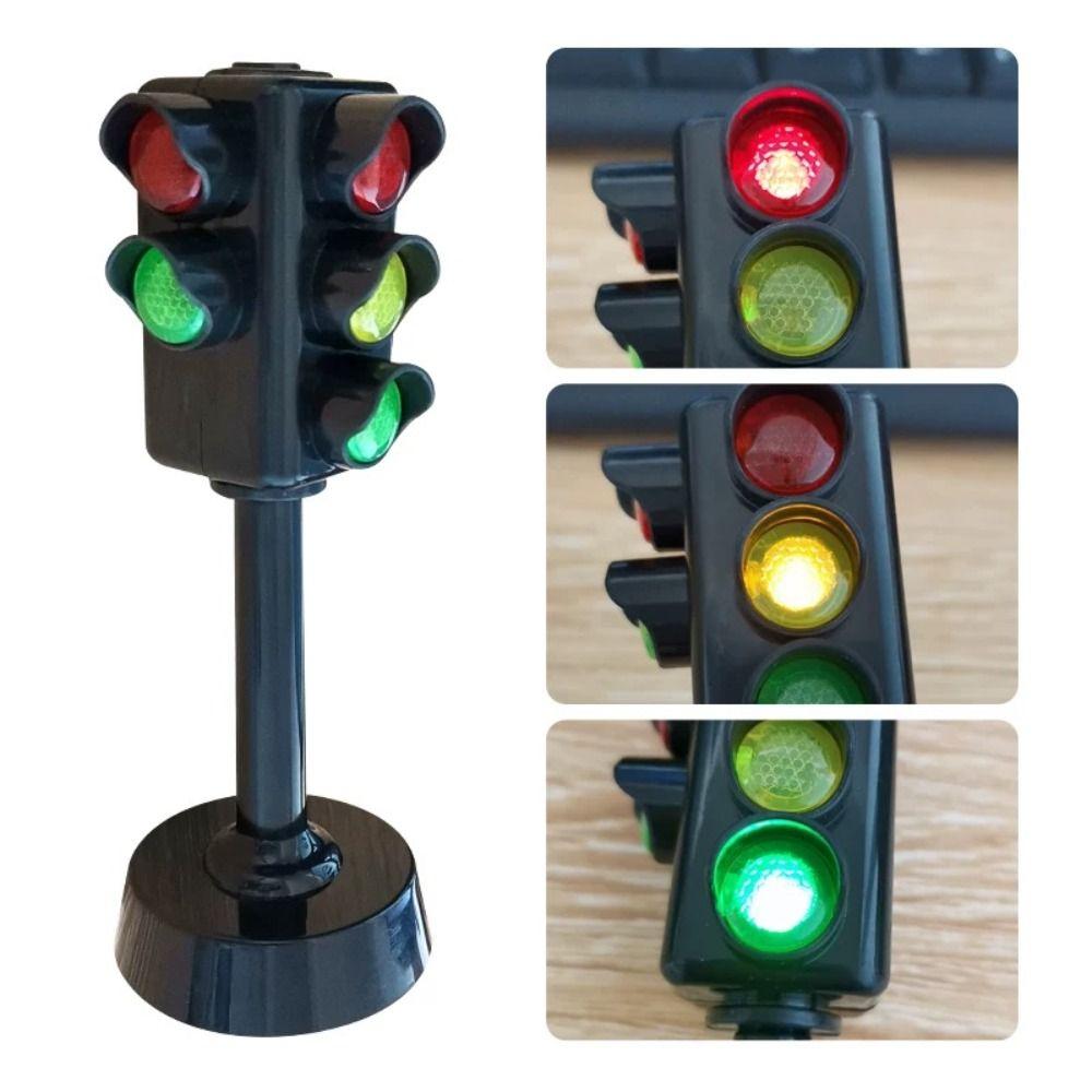 LED Mini Traffic Light Acousto Optic System Traffic Light Toys Traffic Light Model  Children Gifts