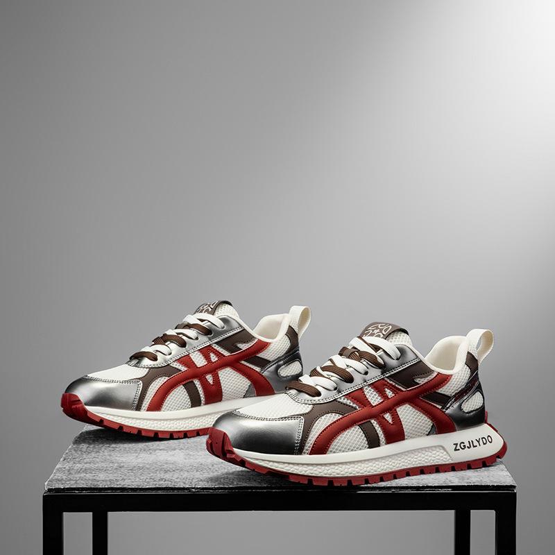 

Men s shoes summer mesh breathable casual shoes fashion versatile sports Forrest Gump tide shoes men s platform heightening dad shoes 44