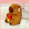 Packet Red Capybara The God Of Wealth Plush Toy Cartoon Stuffed Doll Gift Kids