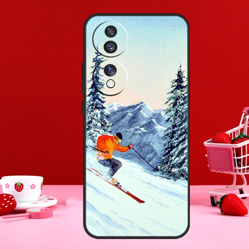 Skiing Snow Snowboard Ski Case For Honor Magic 6 5 Pro 50 70 90 Lite X6 X7 X8 X9 X6a X7a X8a X9a X8b X9b Back Cover