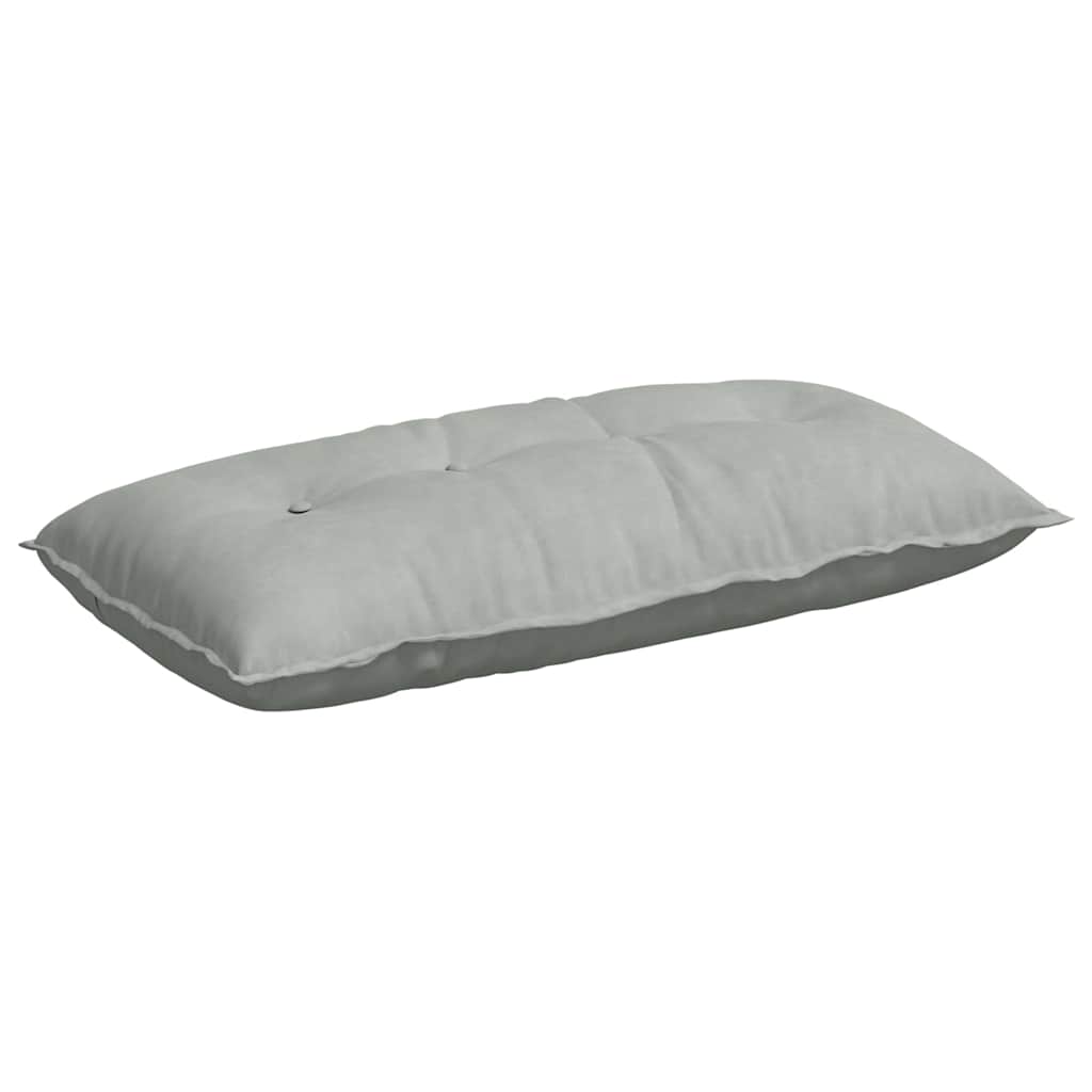 Back Cushion Light Grey 100 x 50 cm Cord Fabric