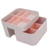 Cosmetic Storage Box Organizer with Drawer Lid Desktop Countertop Makeup Lipstick Brushes Case Holde