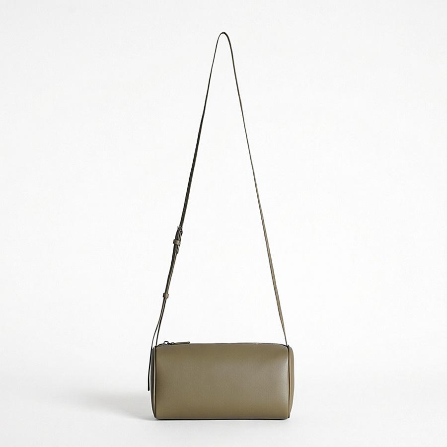 Genuine Leather Cylinder Pen Holder & Shoulder Bag, Women's 2026 Niche Style, First Layer Cowhide, Cross-Body, Commuter Essential.
