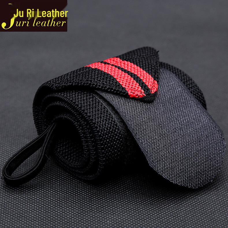 Men's Weightlifting Wrist Strap with Buckle - Anti-slip Sports Brace for Fitness and Badminton