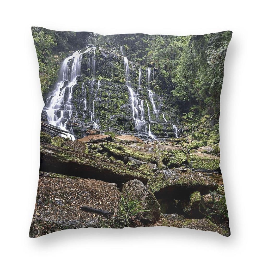 Nelson Falls Tasmania Square Pillowcase Polyester Linen Velvet Creative Zip Decorative Throw Pillow Case Bed Cushion Cover X