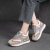 Fashion GKTINOO 2025 Spring New Genuine Leather Sneakers Casual Sports Shoes Round Toe Lacd-up Retro Versatile Women's Flat Shoes