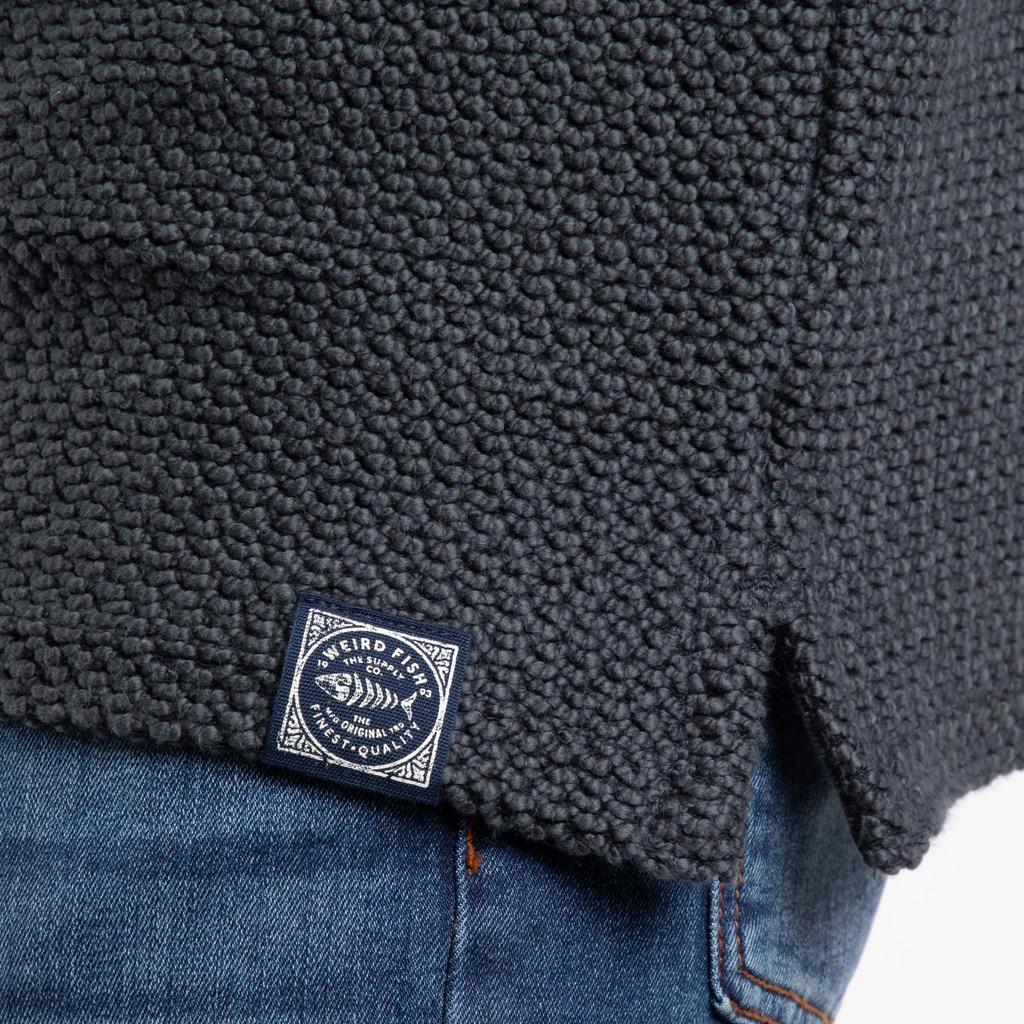 Weird Fish Herren Cruiser Macaroni Viertelreißverschluss Pullover