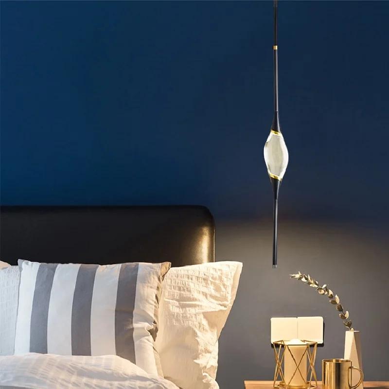 Modern living room chandelier Nordic light luxury crystal chandelier restaurant bar bedside decoration all copper chandelier