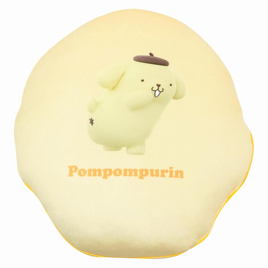 MORIPiLO Χαρακτήρες Sanrio Pompompurin Μαξιλάρι Σώματος Μικροΐνες Βελούδινο Παιχνίδι Μαξιλάρι Ύπνου 30x40x10cm Κίτρινο από Morishita Makura (Αυτοκόλλητο Μαξιλάρι)