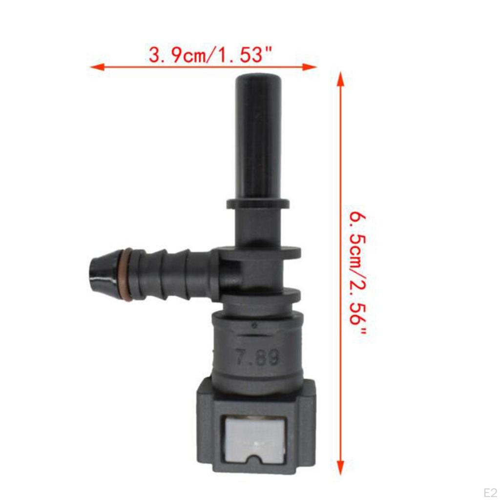 Manguera de Línea de Combustible Tubo Conector de Liberación Rápida 7.89 ID6 Forma F para Coche