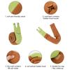 Squeaky Snail Dog Toy with Hidden Treats Interactive Plush Sniffing Puzzle for Dental Molar Teeth Grinding and Olfactory