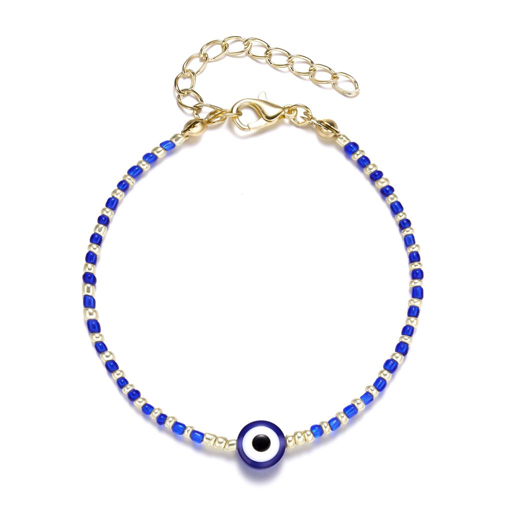 New Fashion Turkish Lucky Evil Eye Bracelets For Women Men Handmade Blue Eyes Beads Bangles Good Luck Wealth Jewelry Gifts