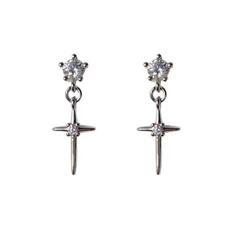 1Pair Beautiful  Zircon Stud Earrings For Women Cute Jewelry Accessories