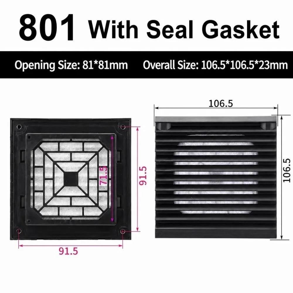 Air Ventilation System ABS Cabinet Ventilation Filter White Without Fan Fan Filter Filter Panel
