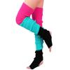 [LittleForBig] Rainbow Knee-High Stretcher Stockings, Elastic, Rainbow Multicolor, Red, Blue, and Black