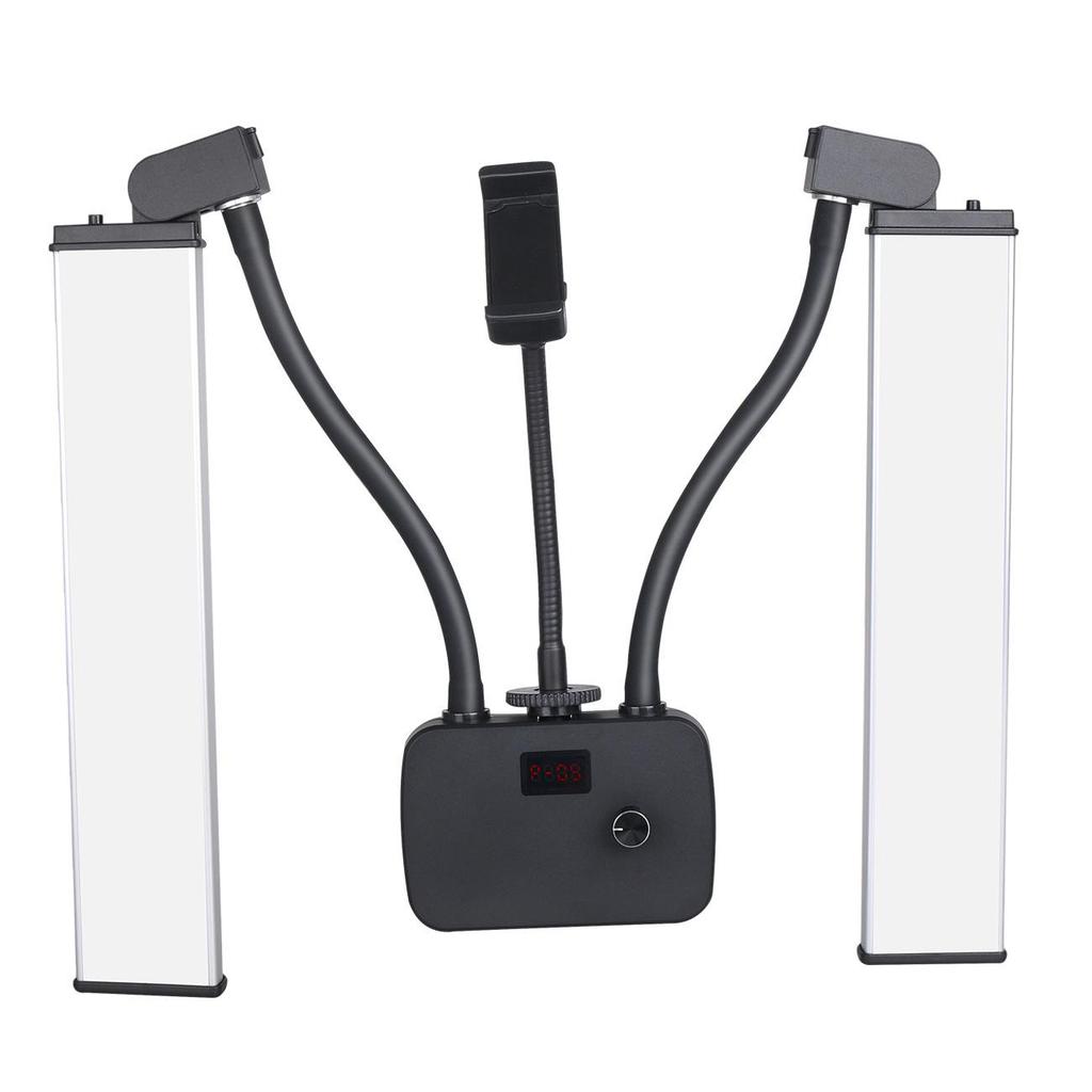 45W Dual-Arm LED Lamp for Photography/Live Stream - Foldable & Portable Fill Light