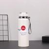 Stainless Steel Solar Thermos Cup with Lanyard - Large Capacity, Portable, Insulated for Outdoor Sports and Car Use