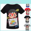Trendiges Ryan Toys Review Cartoons Print T-Shirt Weiche Baumwollmischung Kurzarmtops