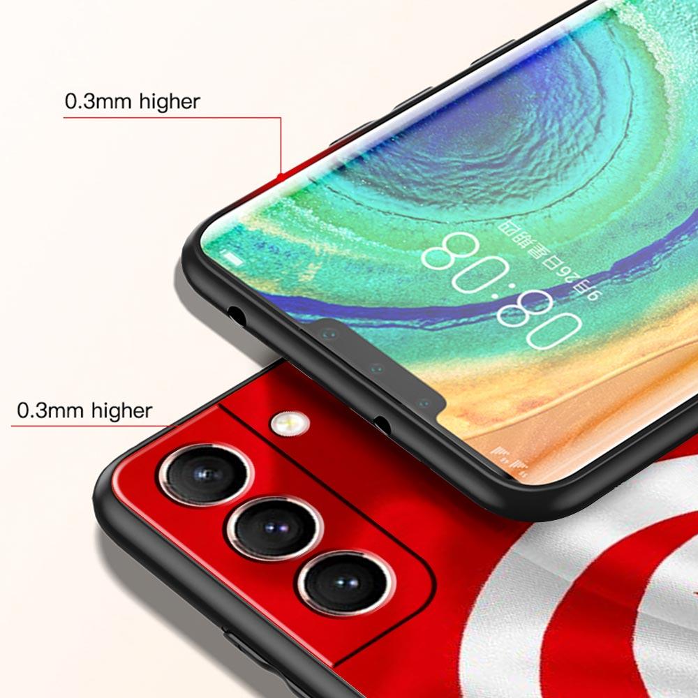 Tunisia Flag Phone Case For Samsung Galaxy S26 Ultra S25 Plus S24 FE S23 S22 5G S21 S20 Cover Black Soft