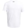 Under Armour Solid Color Mountain Outdoor Casual Sports Crew Neck Short Sleeve T-Shirt Men T-Shirts White 1382804-100