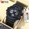OFNS Men's Multifunctional Trendy Electronic Watch with Timer & Stopwatch