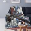 Levi Ackerman Blankets Soft Warm Flannel Throw Blanket Bedding for Bed Living Room Picnic Travel Home Couch