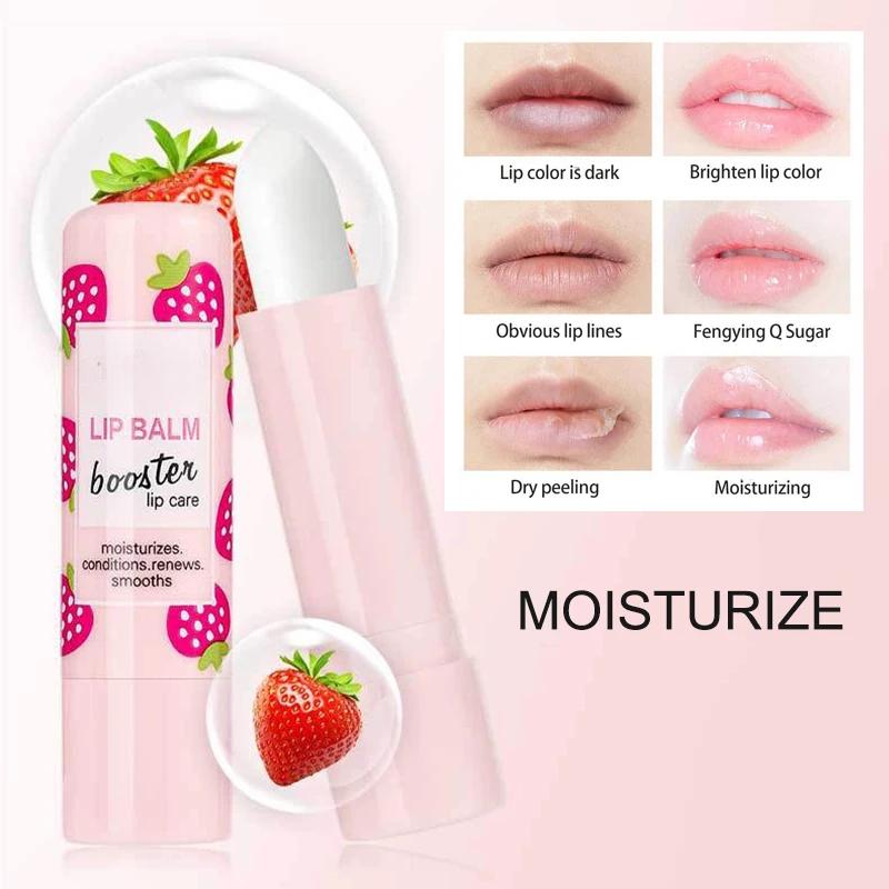 Natural Fruit Lip Balm Long Lasting Moisturizing Nourishes Reduce Lip Line Anti-drying Hydration Lips Care