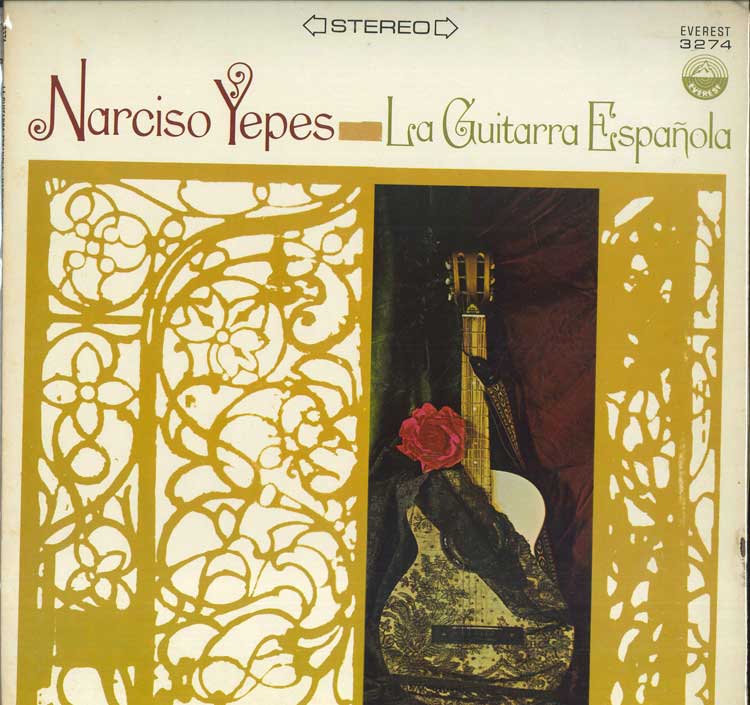 

LP Record NARCISO YEPES La Guitarra Espanola SD3274 EVEREST US Classical Used