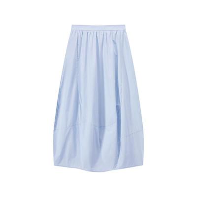 Women's Pure Cotton Bud A-line Midi Skirt